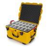 Nanuk 960 Wheeled Case 22x17x12 Yellow - Padded Dividers