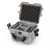 Nanuk 908 Silver Case with Padded Divider