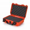 Nanuk 909 Orange Case 11x7x4 - Foam Filled