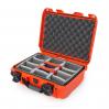 Nanuk 920 Case 15x10x6 Orange - Padded Dividers