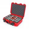 Nanuk 920 Case 15x10x6 Red - Padded Dividers