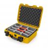 Nanuk 920 Case 15x10x6 Yellow - Padded Dividers