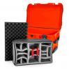 Nanuk 938 Wheeled Case 21x12x11 Orange - Padded Dividers