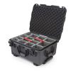 Nanuk 950 Wheeled Case 20x15x10 Graphite - Padded Dividers