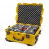 Nanuk 955 Wheeled Case 22x17x10 Yellow - Padded Dividers
