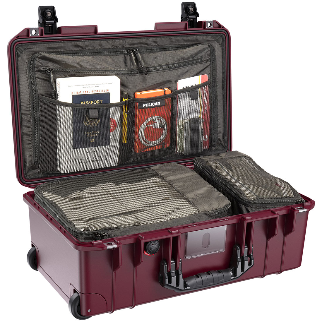 65153OX Pelican 1535 Air Travel Lifetime Warranty Wheeled Oxblood Case