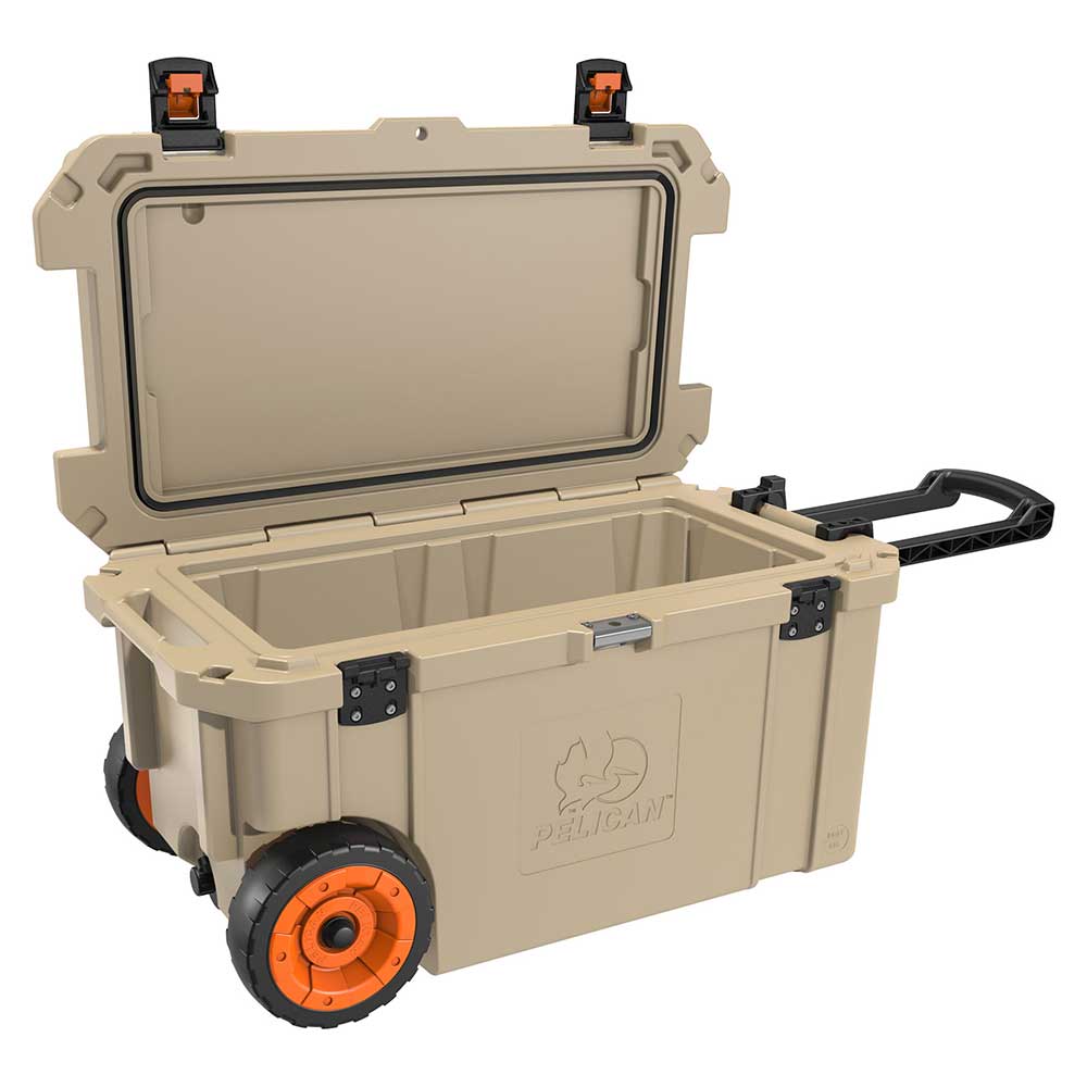 Pelican Elite 65 Quart Tan Wheeled Cooler