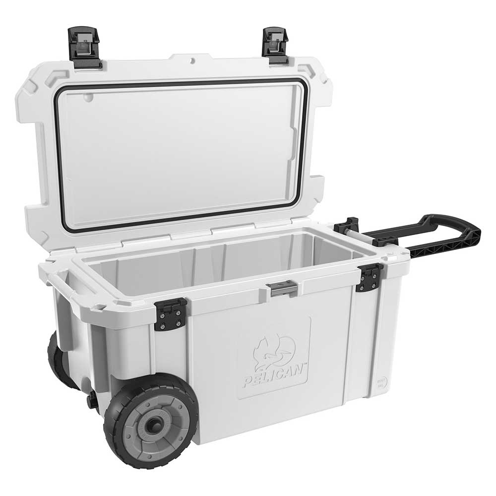 Pelican Elite 65 Quart Wheeled White Cooler