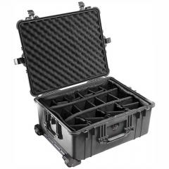 65161D Pelican 1610 Wheeled Case 22x17x10 with Padded Dividers