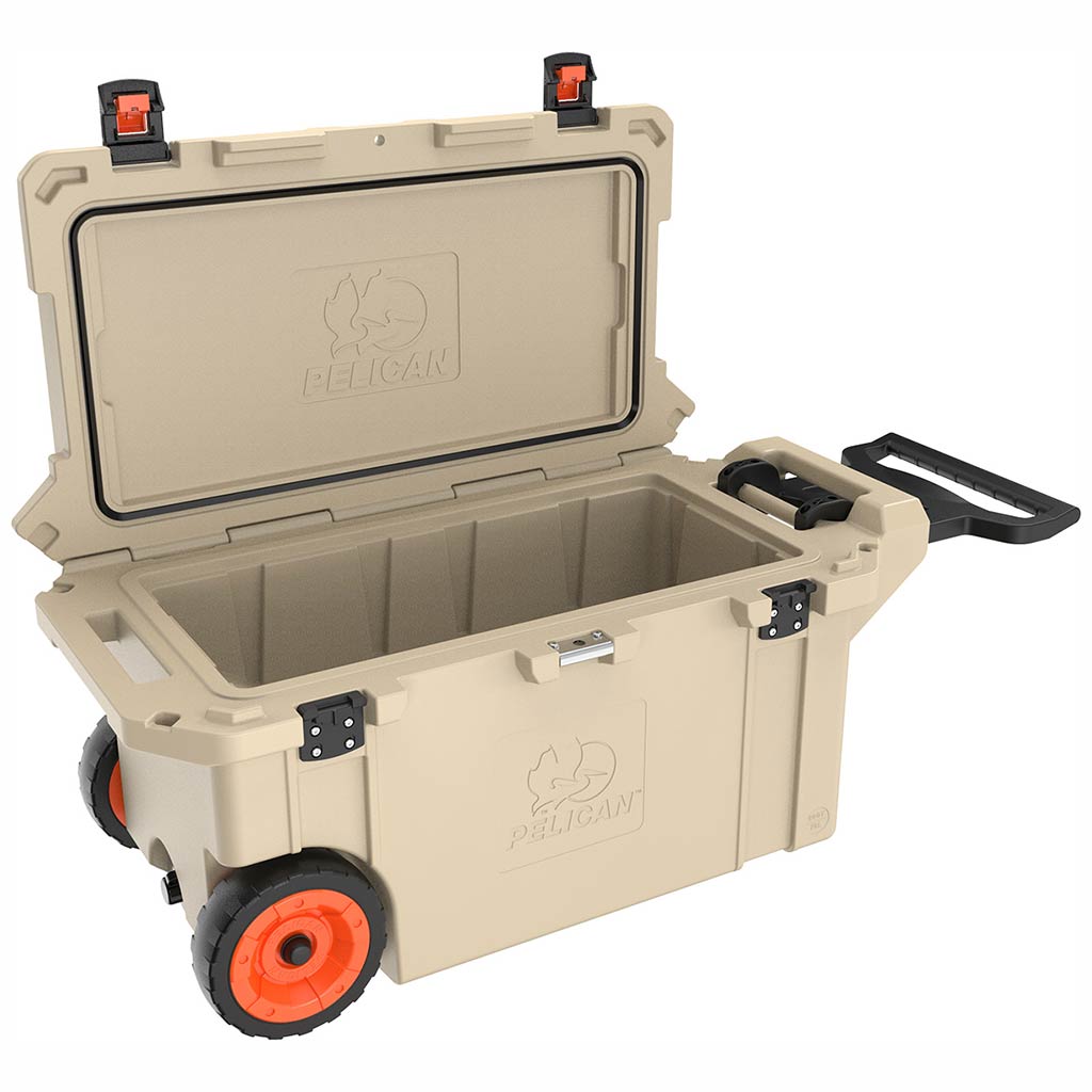 Pelican Elite 80 Qt Wheeled Tan Cooler