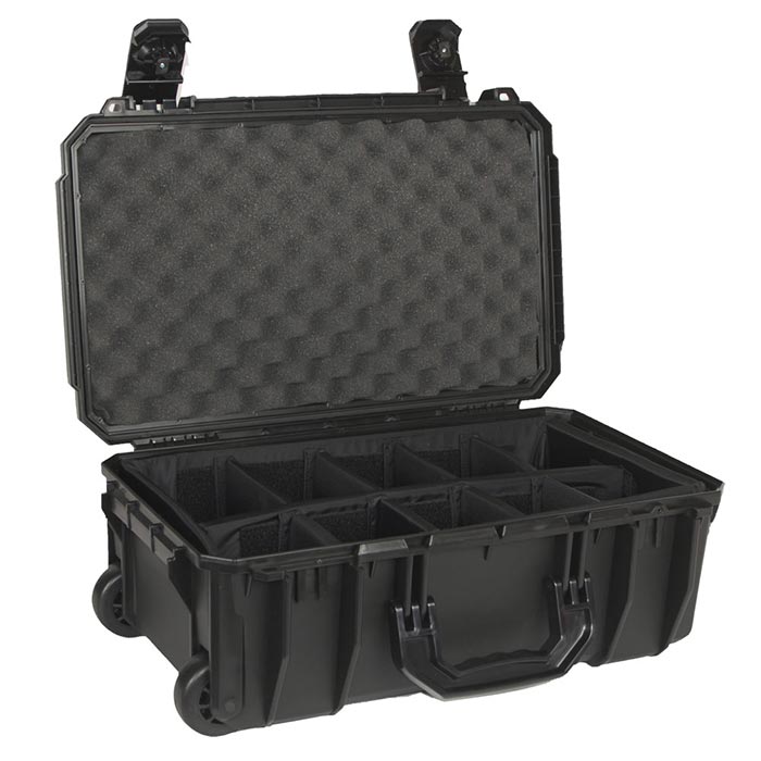 Seahorse SE830 Wheeled Case 19x11x7 with Padded Dividers